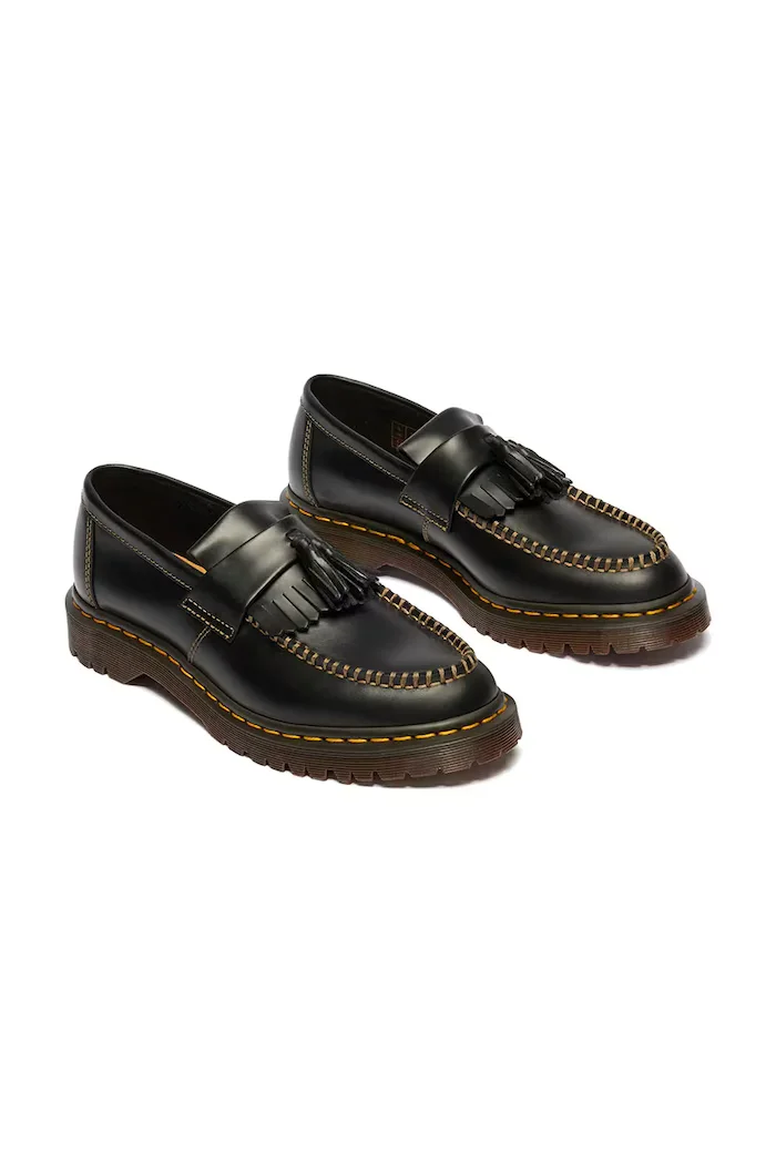 Dr. Martens мокасини от кожа Adrian Ben Tassel Loafer черни DM42849001
