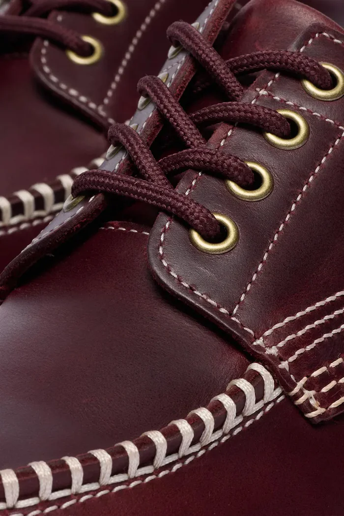 Dr Martens половинки обувки от кожа Lowell бордо DM31817600