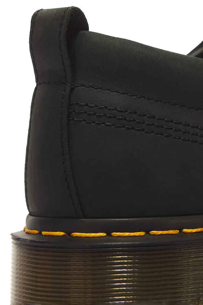 Dr Martens половинки обувки от кожа Lowell черни DM43679001
