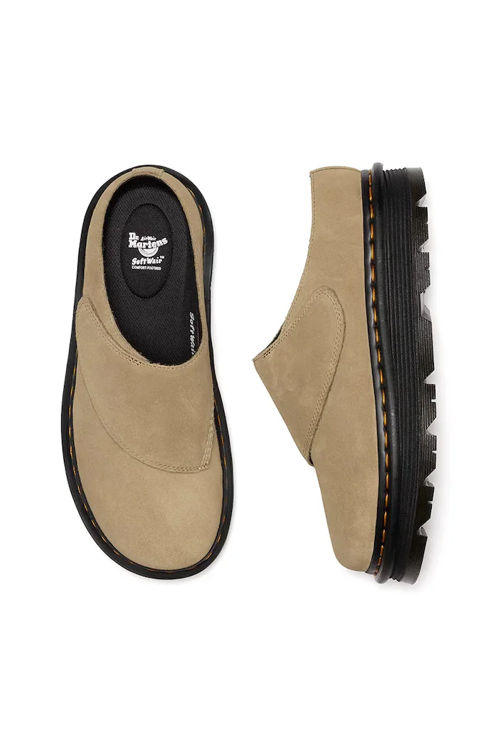 Dr. Martens Велурени чехли ZebZag AnyWair Mule в бежово DM41730200