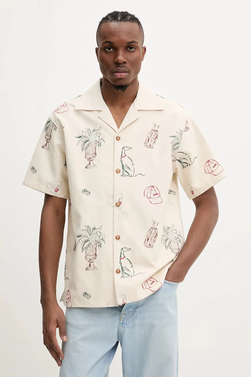 Drôle de Monsieur Памучна риза La Chemise Brodee Country Club