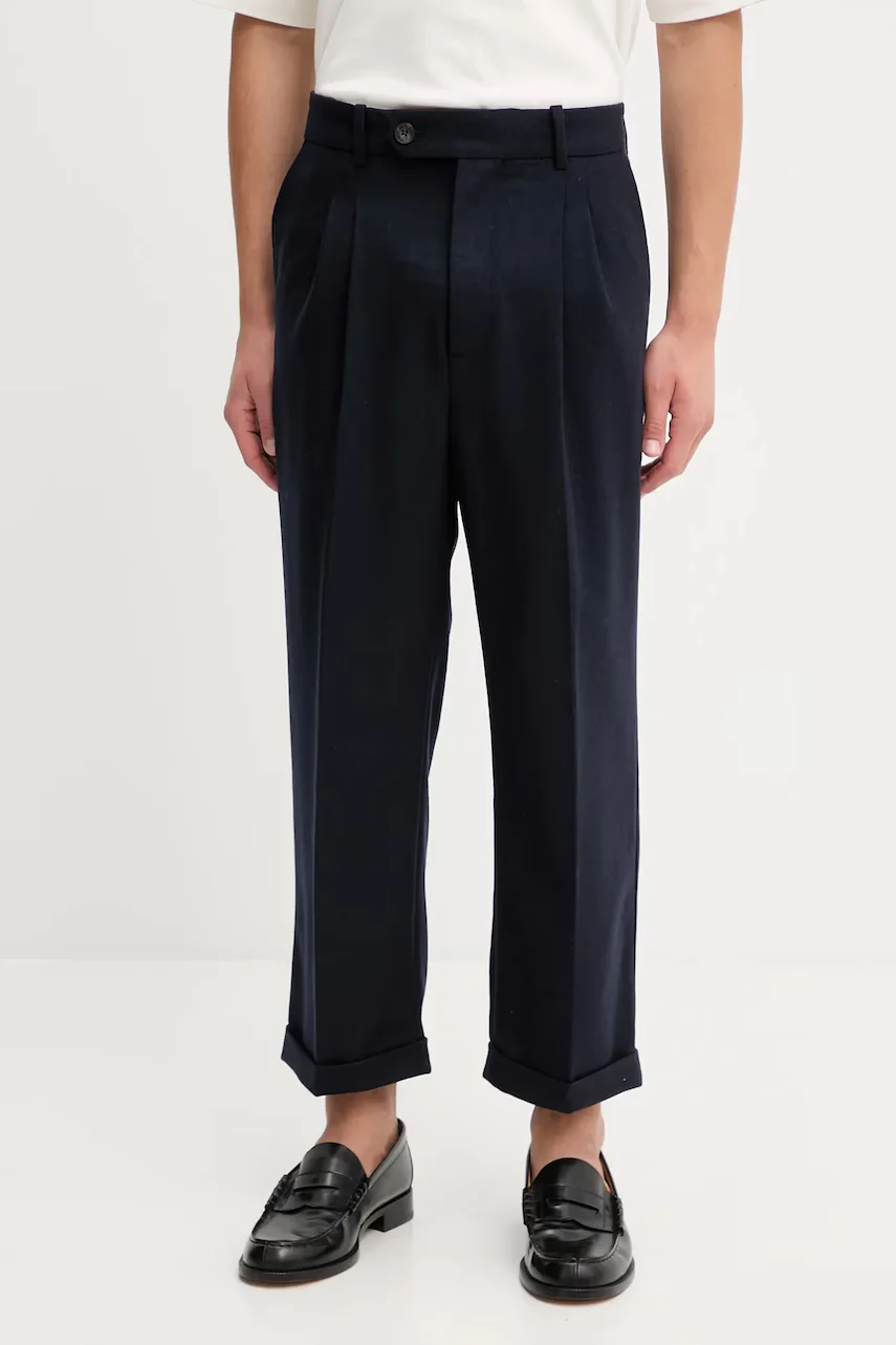 Drôle de Monsieur Панталон с вълна Le Pantalon Plis Cropped