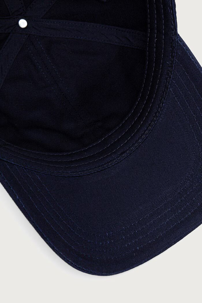 Drôle de Monsieur шапка с козирка мъжка от памук Slogan тъмносиня M-CP151-CO138