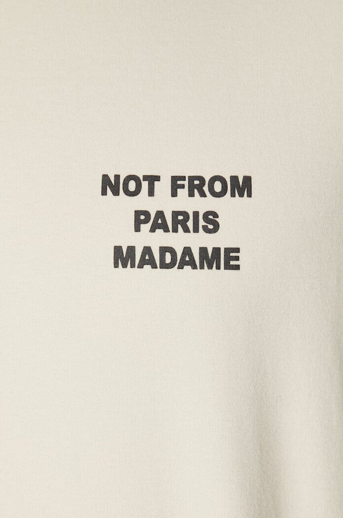 Drôle de Monsieur тениска мъжка от памук Le T-Shirt Slogan бежова PERM-TS203-CO002-MT