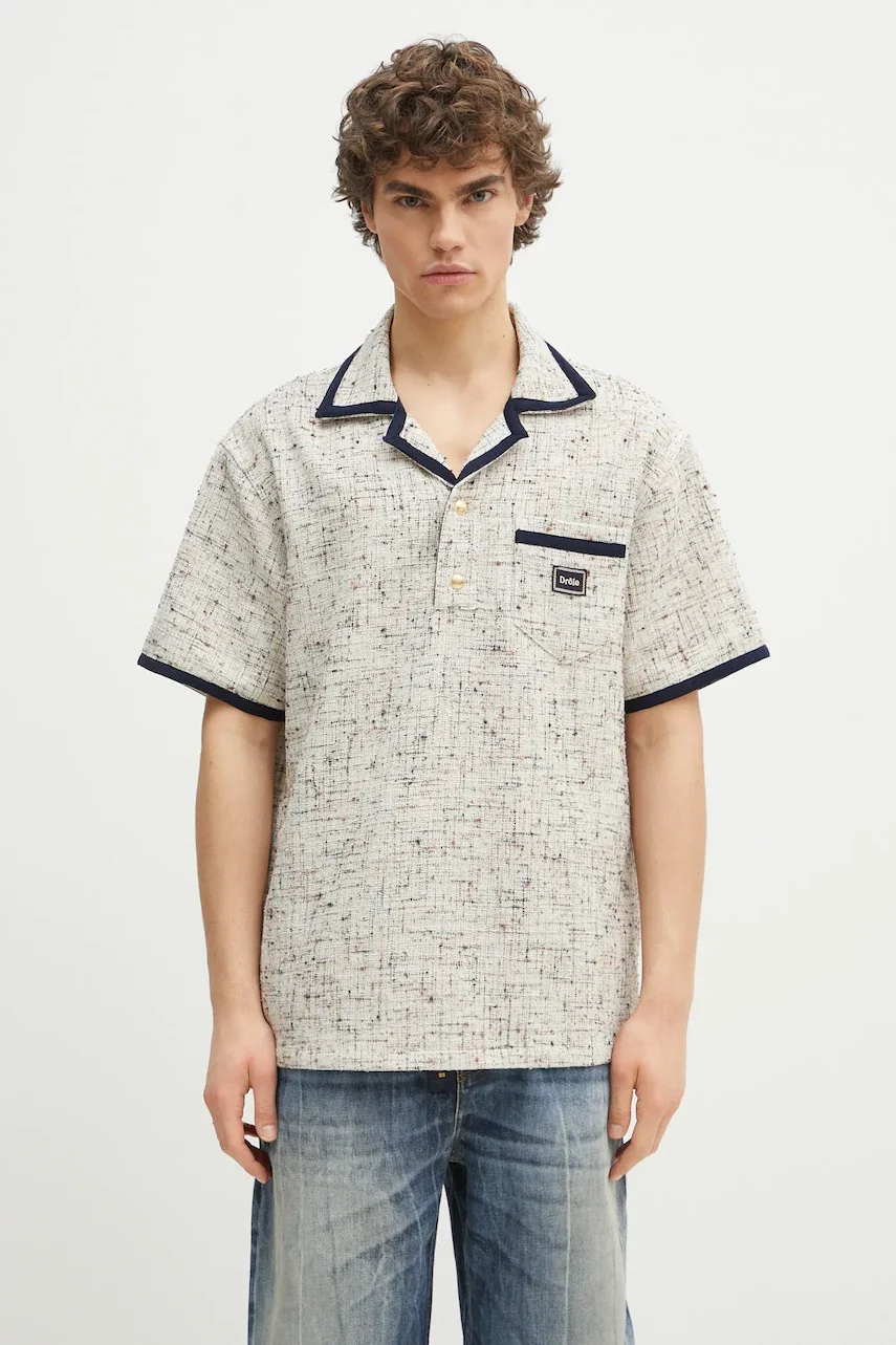 Drôle de Monsieur Тениска с яка Le Polo Drule Tweed