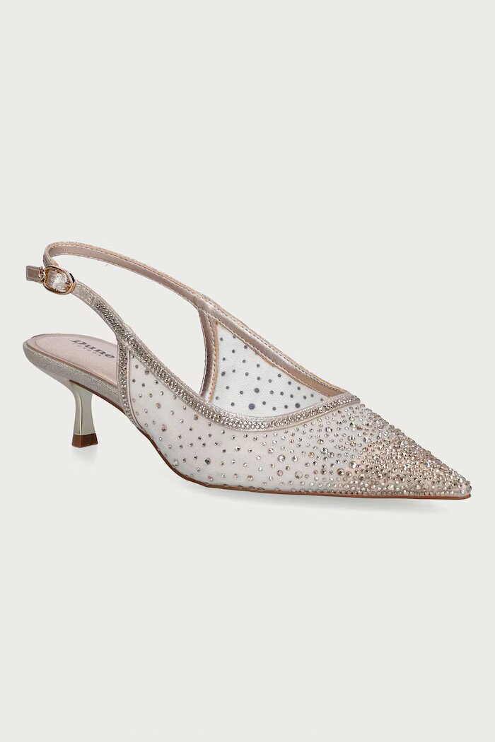 Dune London обувки с ток Cirelle златни 0094500620054393
