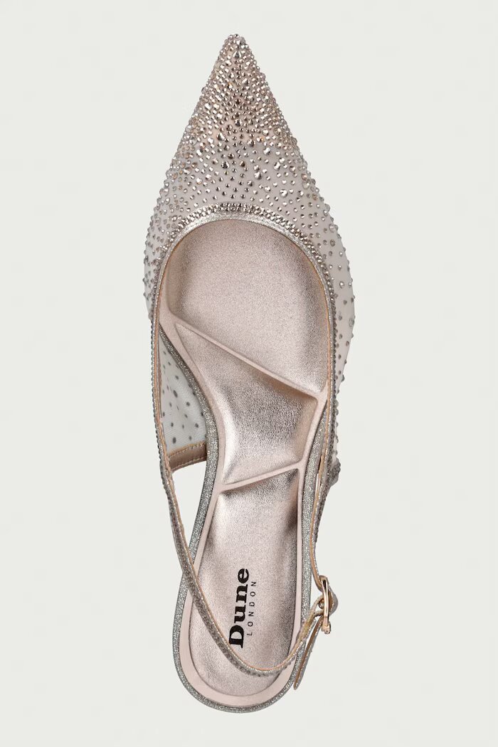 Dune London обувки с ток Cirelle златни 0094500620054393