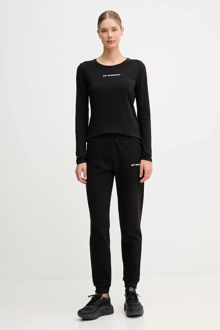 EA7 Emporio Armani Блуза с дълги ръкави в черно AF12115.7W000531