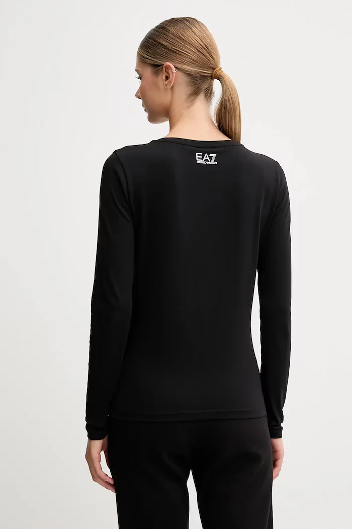 EA7 Emporio Armani Блуза с дълги ръкави в черно AF12115.7W000531