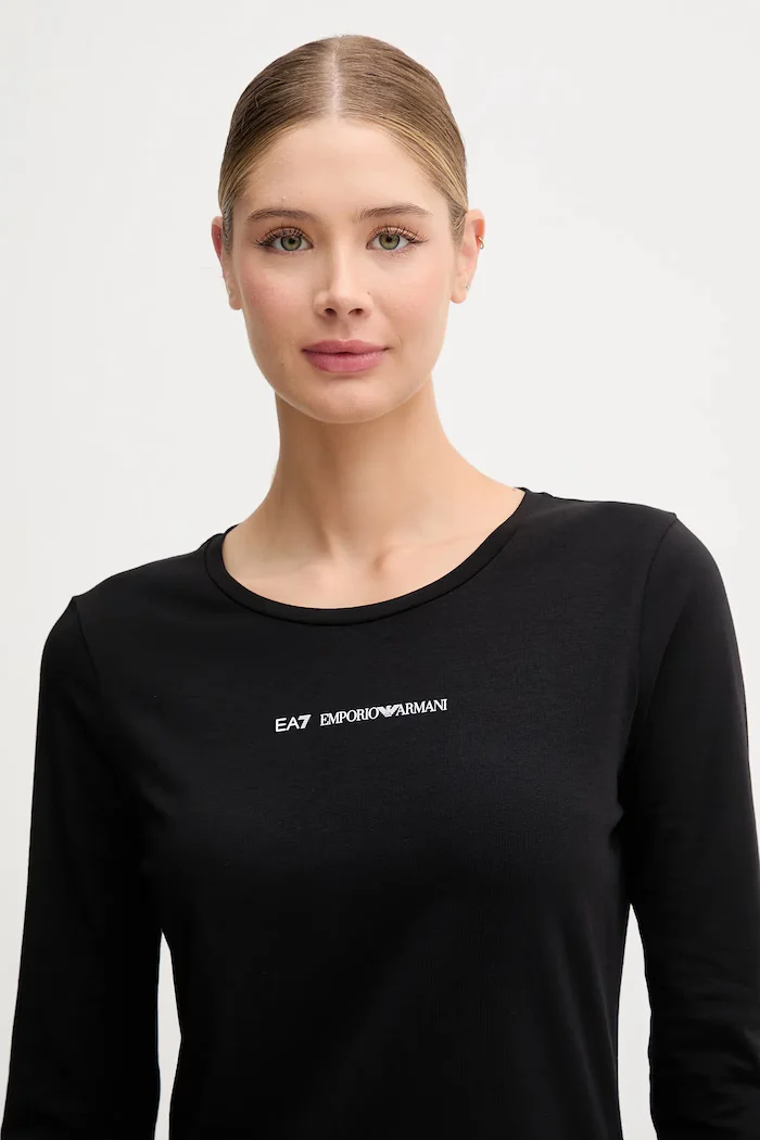 EA7 Emporio Armani Блуза с дълги ръкави в черно AF12115.7W000531