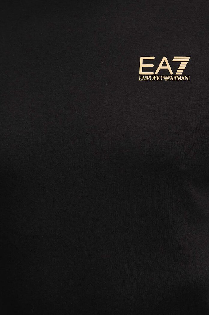 EA7 Emporio Armani Блуза с дълги ръкави в черно с принт PJVQZ.8NPT28