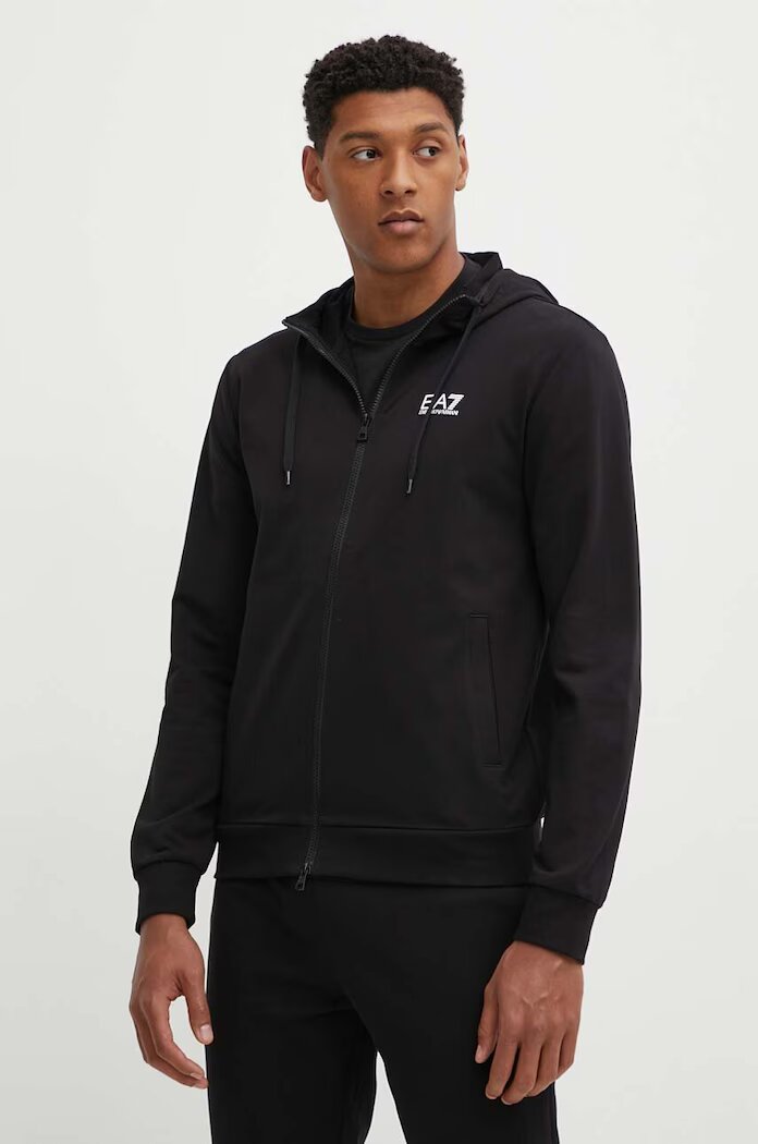EA7 Emporio Armani Памучен анцуг в черно PJVRZ.8NPV63