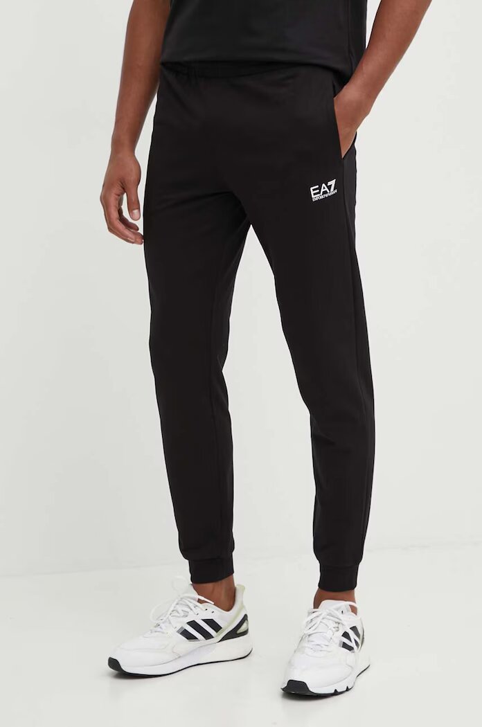 EA7 Emporio Armani Памучен анцуг в черно PJVRZ.8NPV63
