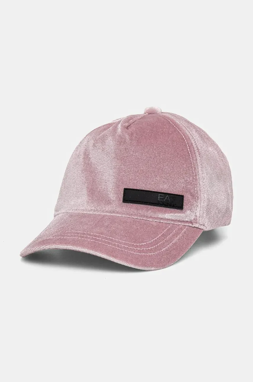 EA7 Emporio Armani Памучна шапка с козирка