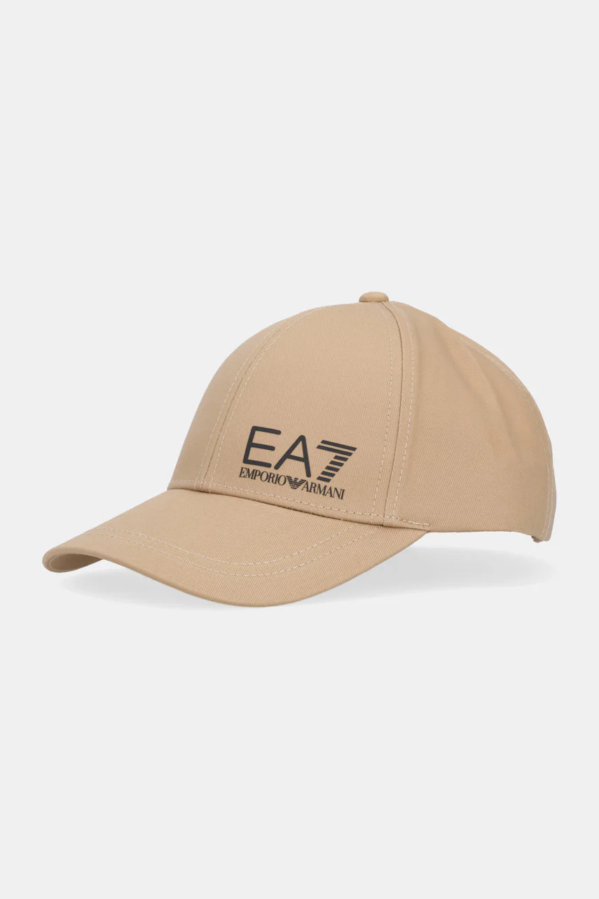 EA7 Emporio Armani Памучна шапка с козирка
