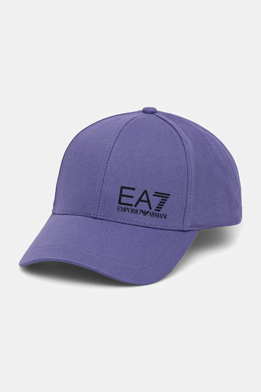 EA7 Emporio Armani Памучна шапка с козирка