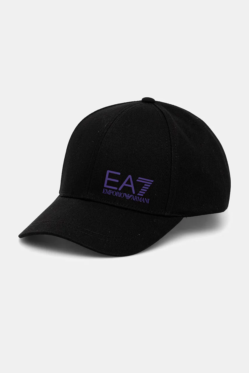 EA7 Emporio Armani Памучна шапка с козирка