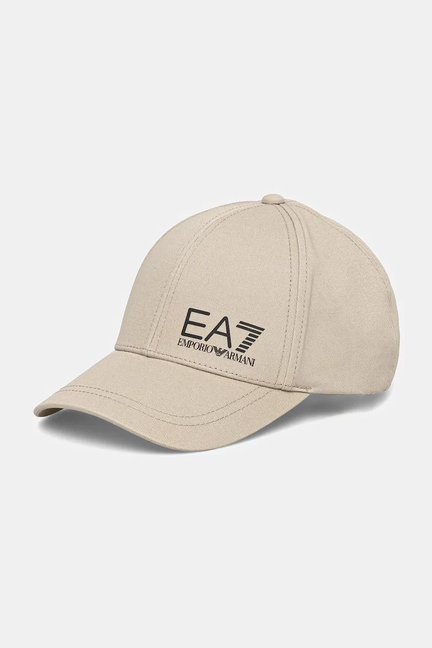 EA7 Emporio Armani Памучна шапка с козирка