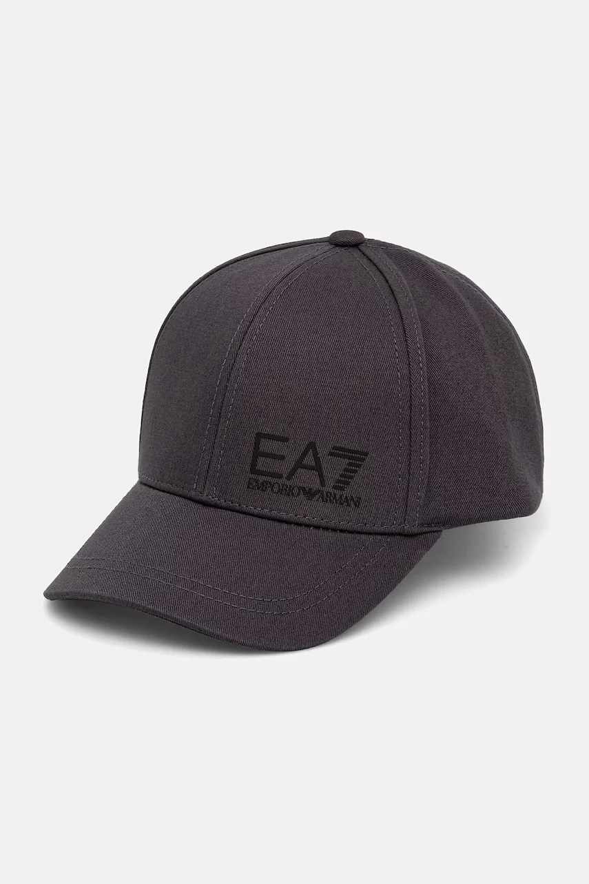 EA7 Emporio Armani Памучна шапка с козирка