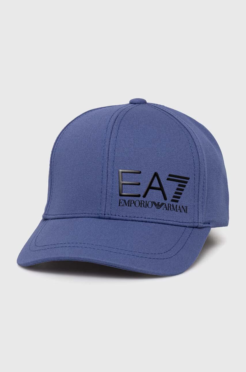 EA7 Emporio Armani Памучна шапка с козирка