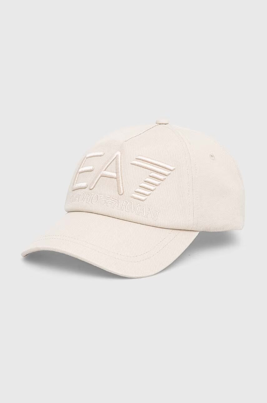 EA7 Emporio Armani Памучна шапка с козирка