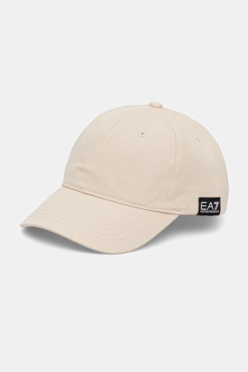 EA7 Emporio Armani Памучна шапка с козирка