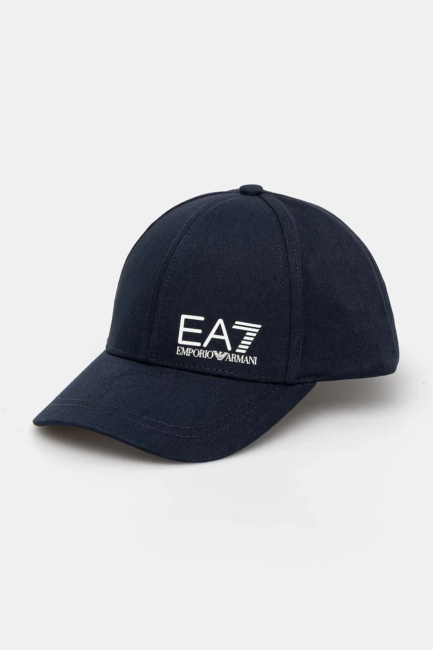 EA7 Emporio Armani Памучна шапка с козирка