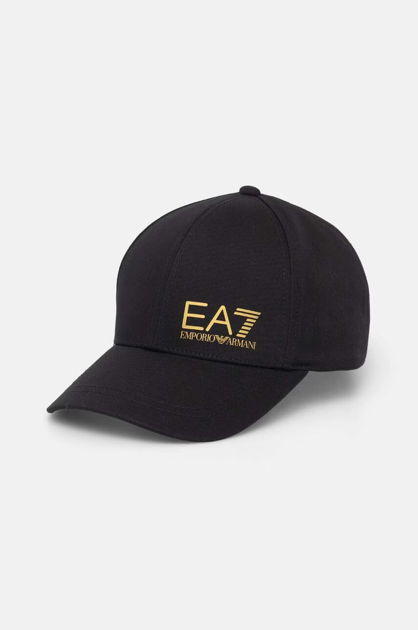 EA7 Emporio Armani Памучна шапка с козирка