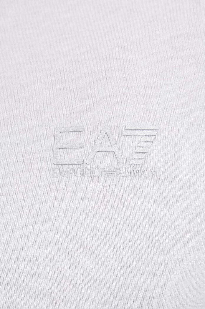 EA7 Emporio Armani Памучна тениска в бяло с принт PJVPZ.8NPT25