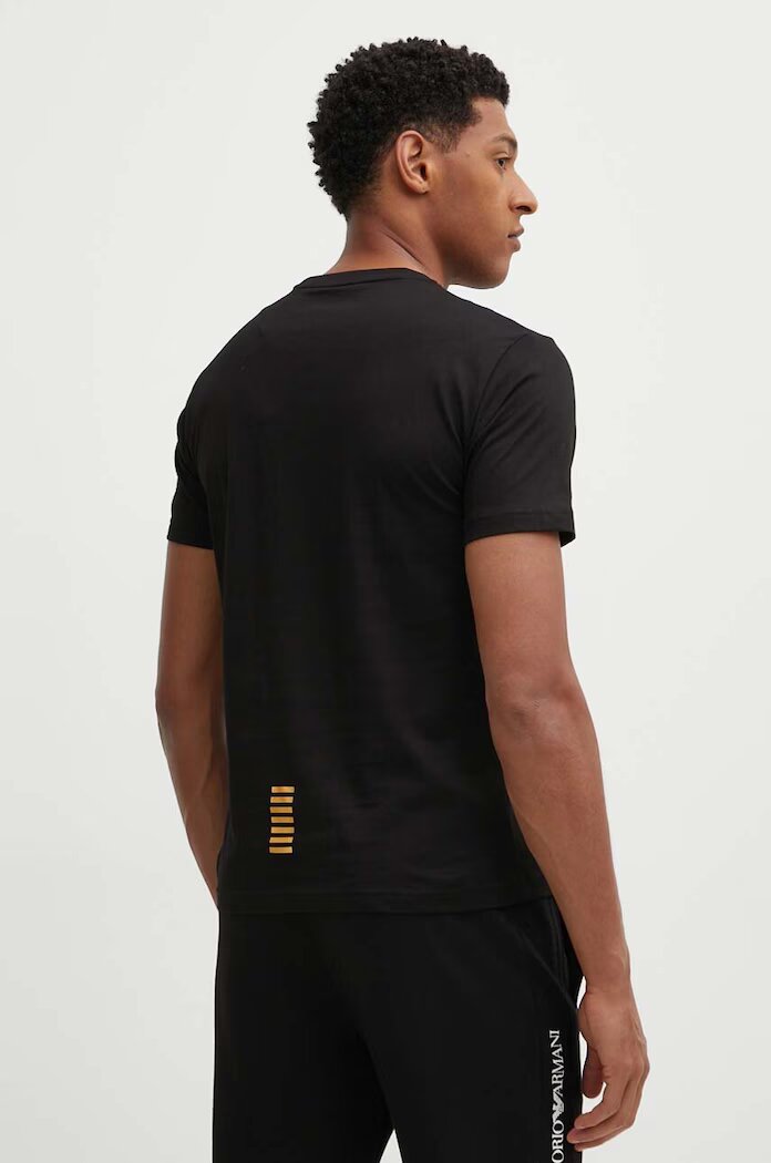 EA7 Emporio Armani Памучна тениска в черно с принт PJVPZ.8NPT25