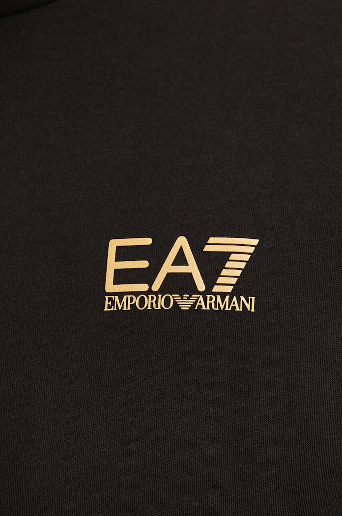 EA7 Emporio Armani Памучна тениска в черно с принт PJVPZ.8NPT25