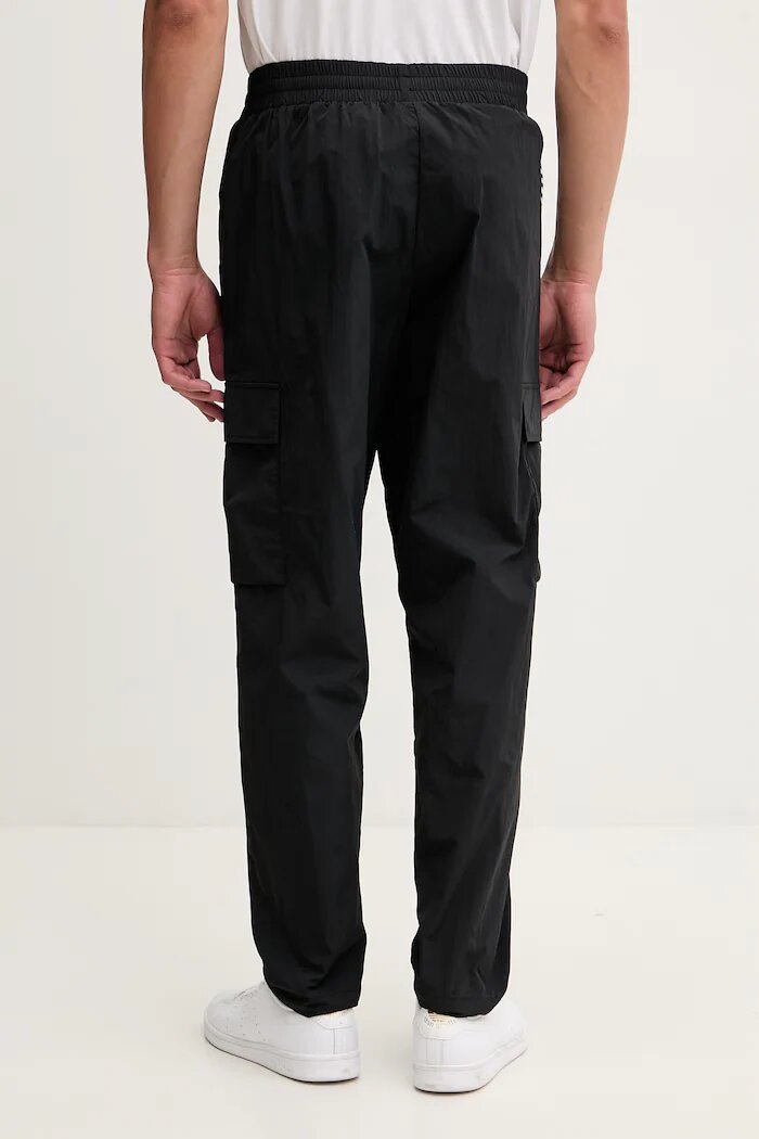 EA7 Emporio Armani Панталон карго мъжки черен със стандартна талия AF13190.7M001284
