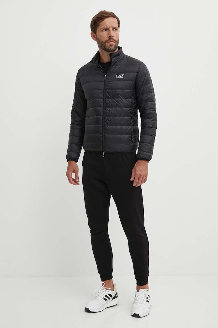EA7 Emporio Armani Пухено яке в черно преходен модел PNGPZ.8NPB23