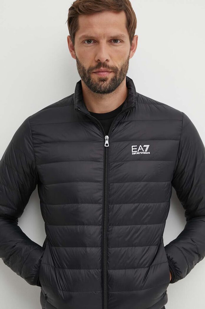 EA7 Emporio Armani Пухено яке в черно преходен модел PNGPZ.8NPB23