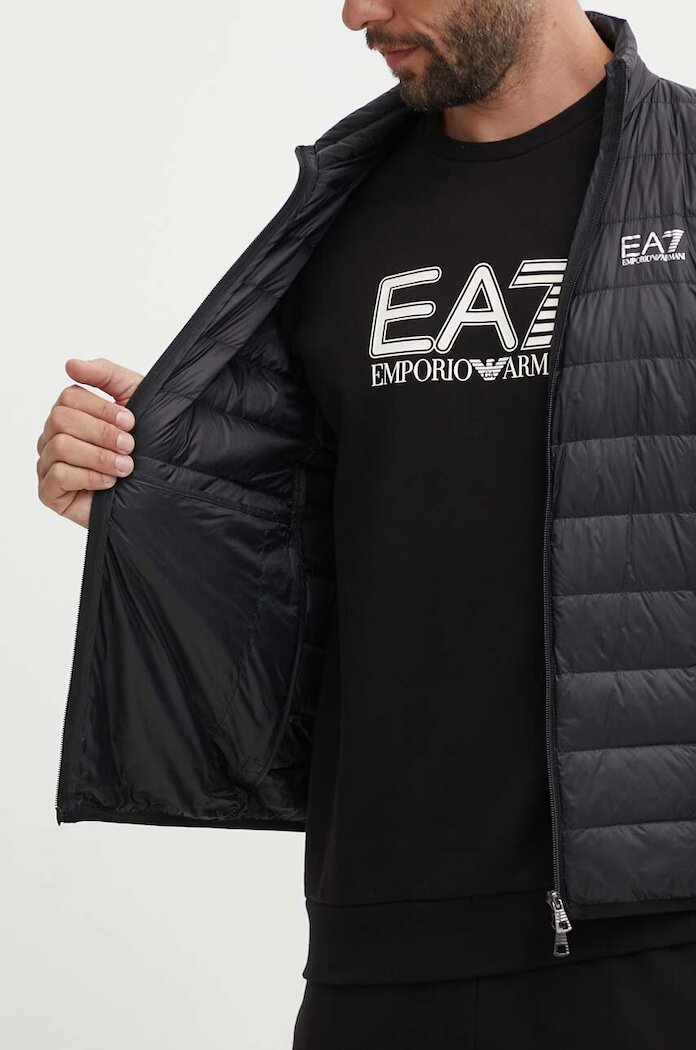 EA7 Emporio Armani Пухено яке в черно преходен модел PNGPZ.8NPB23