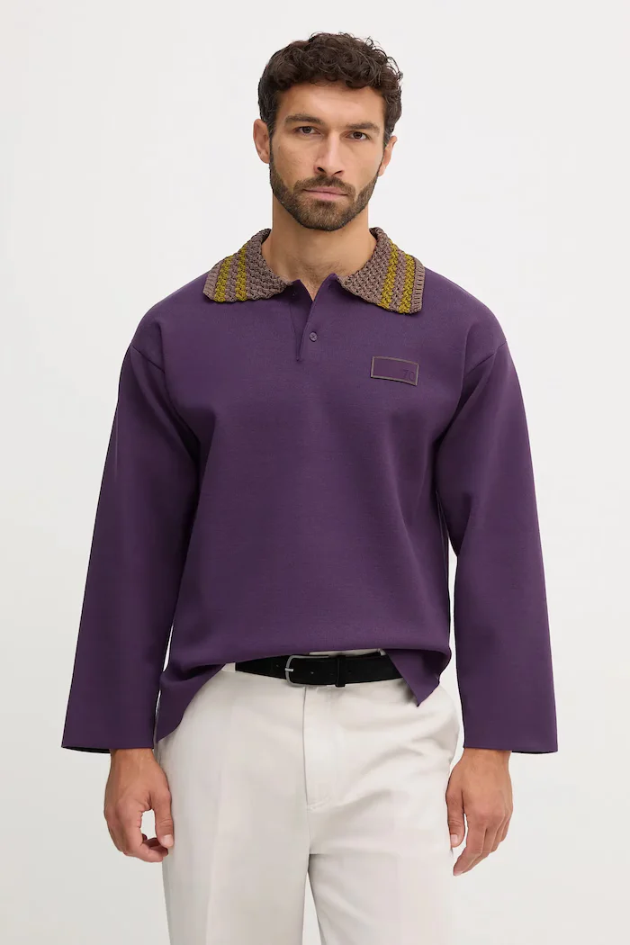 EA7 Emporio Armani Пуловер мъжки в лилаво AF18425.7X000387