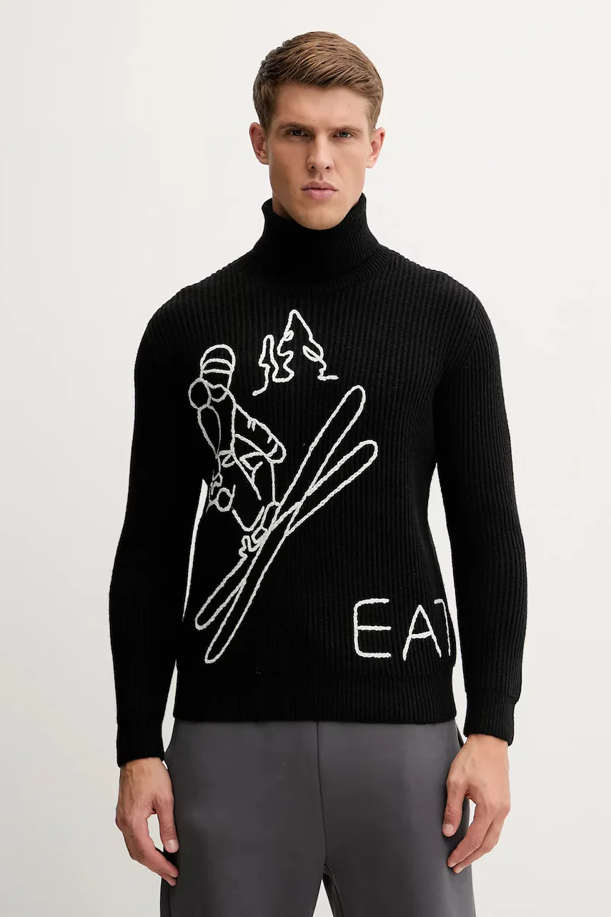 EA7 Emporio Armani Пуловер с вълна