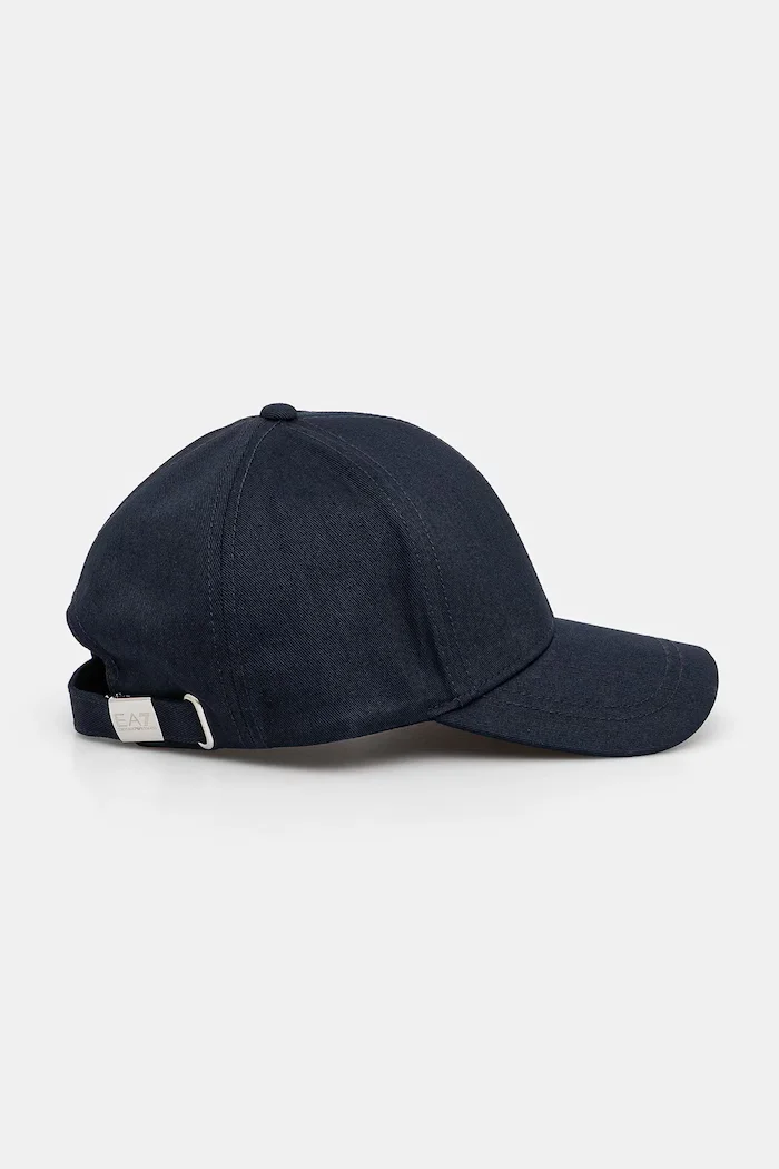 EA7 Emporio Armani Шапка с козирка от памук тъмносиня AF11989.7X000005