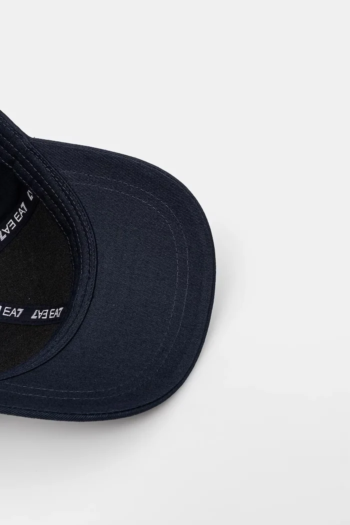 EA7 Emporio Armani Шапка с козирка от памук тъмносиня AF11989.7X000005