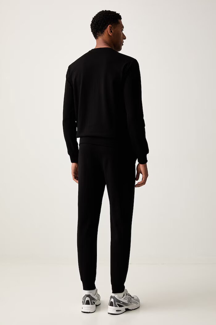 EA7 Emporio Armani спортен анцуг мъжки от памук черен AF13512.7M002423