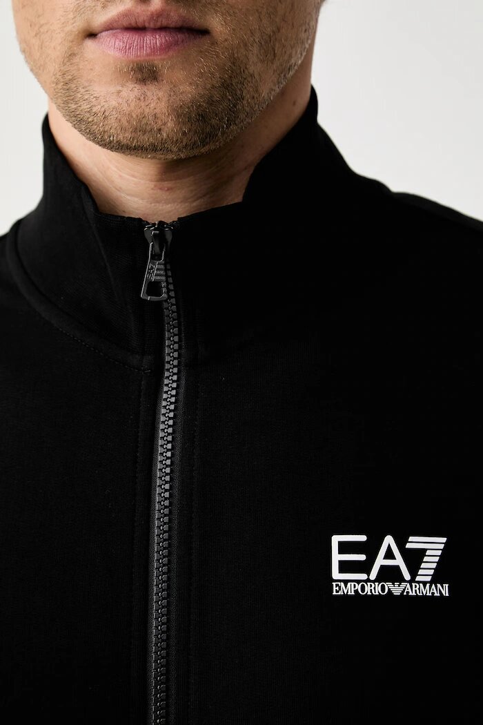 EA7 Emporio Armani спортен анцуг мъжки от памук черен PJVRZ.8NPV61