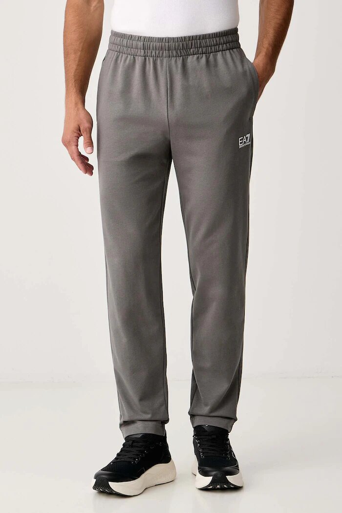 EA7 Emporio Armani спортен анцуг мъжки от памук сив PJVRZ.8NPV61