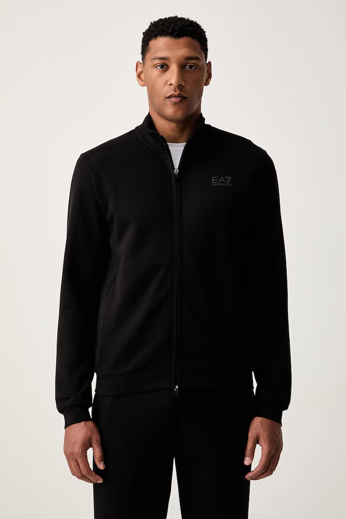 EA7 Emporio Armani спортен анцуг мъжки с памук черен AF20845.7M002519