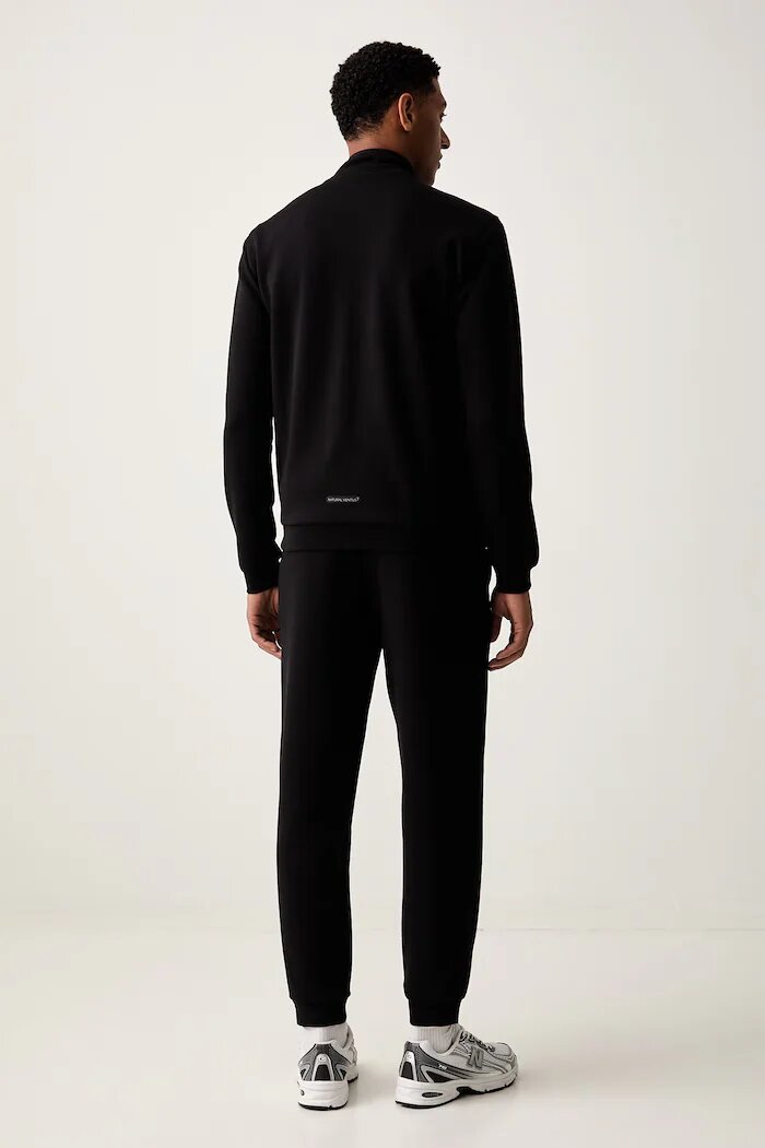 EA7 Emporio Armani спортен анцуг мъжки с памук черен AF20845.7M002519