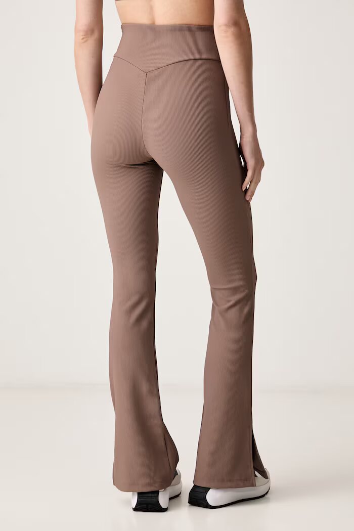 EA7 Emporio Armani спортен клин дамски кафяв с висока талия AF15721.7W001338