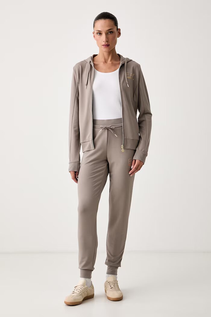 EA7 Emporio Armani спортен комплект анцуг дамски кафяв TJ9RZ.8NTV51
