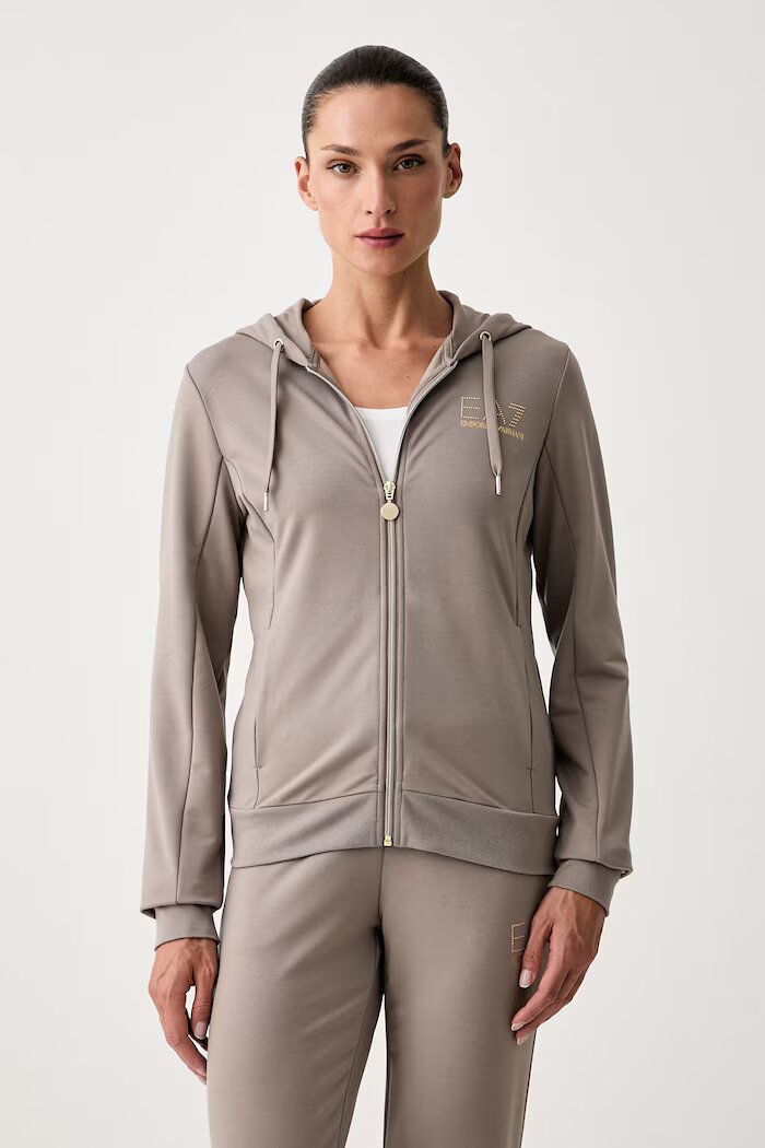 EA7 Emporio Armani спортен комплект анцуг дамски кафяв TJ9RZ.8NTV51