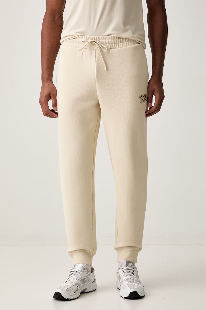 EA7 Emporio Armani спортен комплект анцуг мъжки от памук бежов AF21822.7M002236