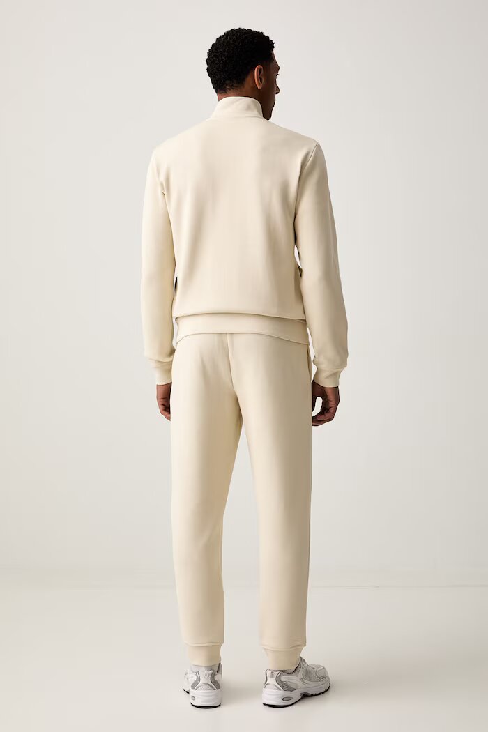 EA7 Emporio Armani спортен комплект анцуг мъжки от памук бежов AF21822.7M002236