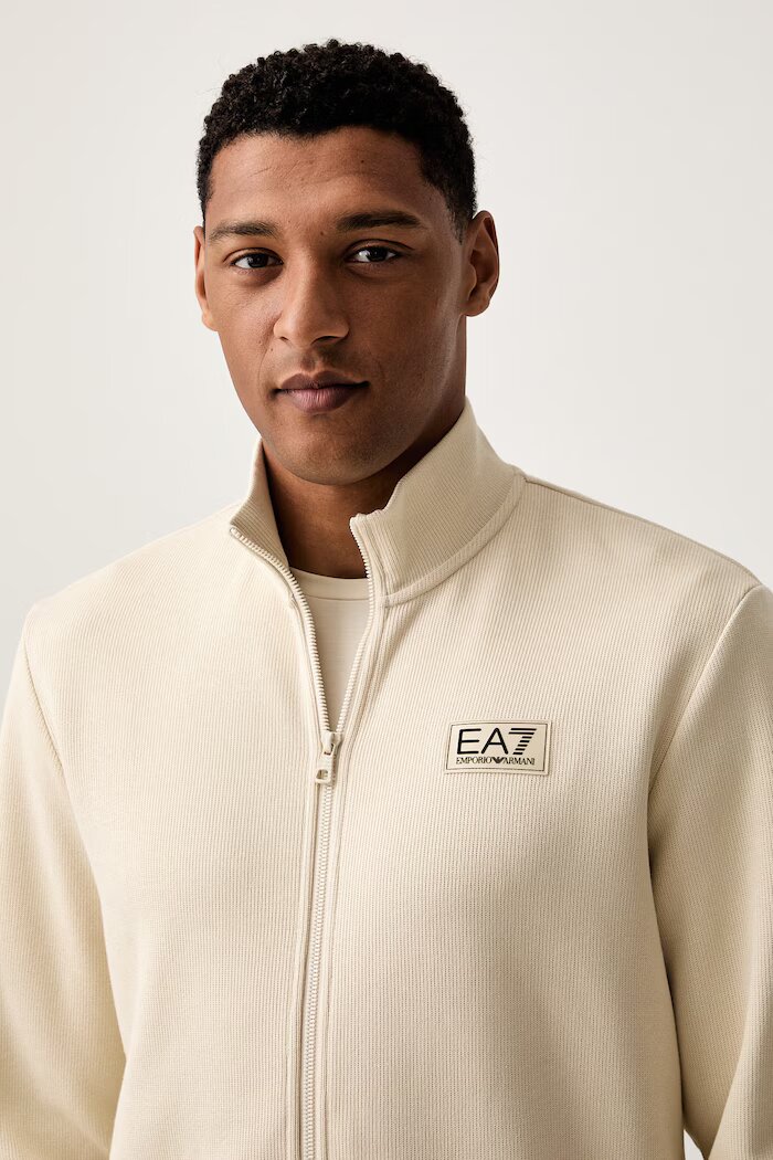 EA7 Emporio Armani спортен комплект анцуг мъжки от памук бежов AF21822.7M002236